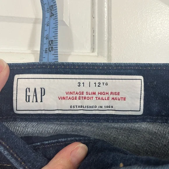 Gap Vintage slim high rise 12T - Picture 6 of 10